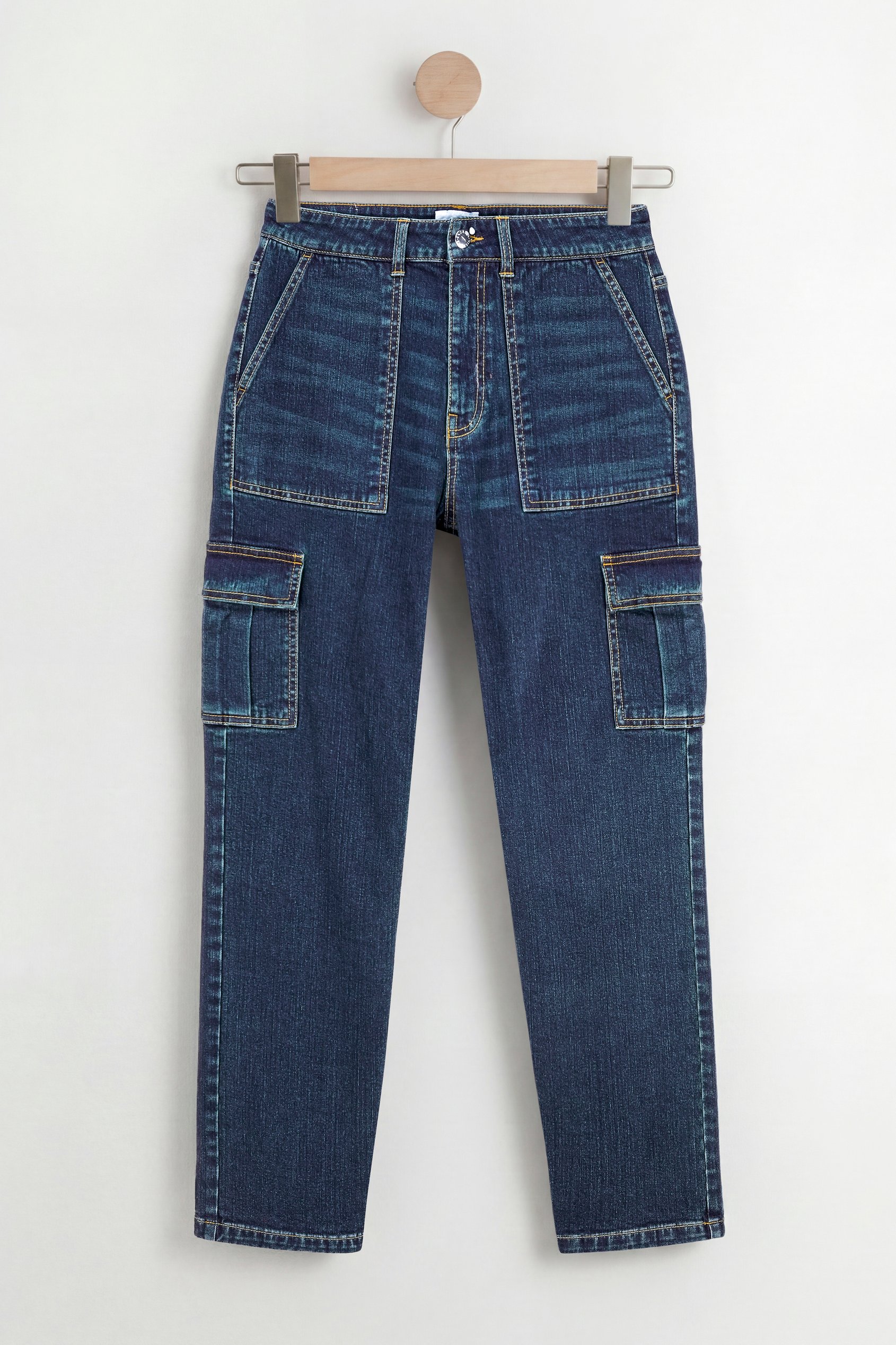 Vintage Straight Leg Cargo Jeans