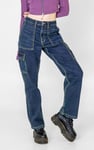 Vintage Straight Leg Cargo Jeans