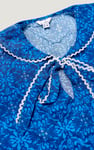 Women’s Sleeveless Blouse with Lace Trim Print