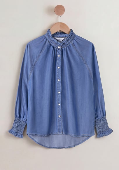 Women's Loose Fit Tencel Denim Shirt