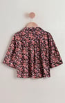 Women's Floral Cuban Collar Boxy Shirt