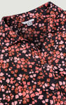 Women's Floral Cuban Collar Boxy Shirt