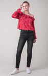 Womens Grey Slim Fit Jeans