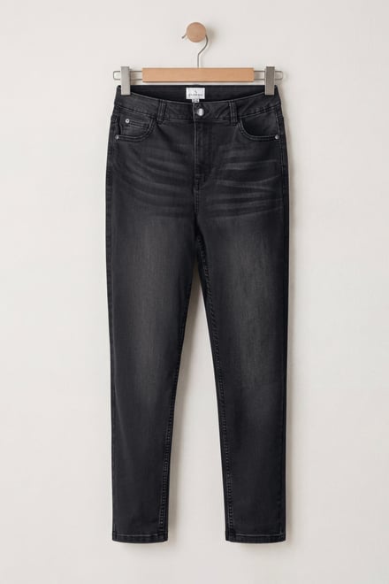Womens Grey Slim Fit Jeans