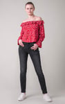 Womens Grey Slim Fit Jeans