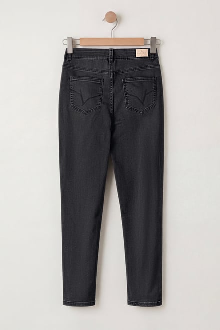 Womens Grey Slim Fit Jeans