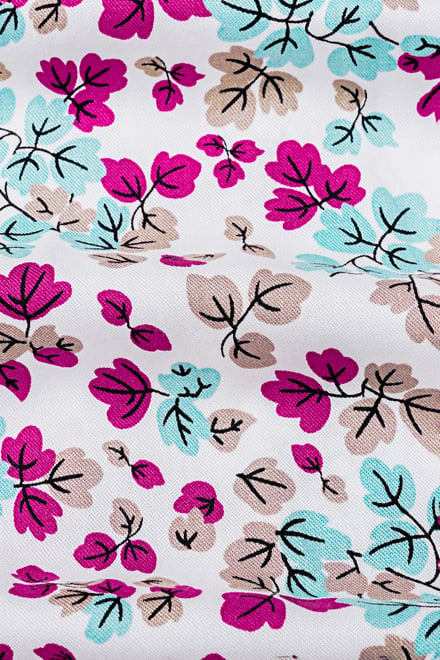 Women's Floral Cuban Collar Boxy Shirt