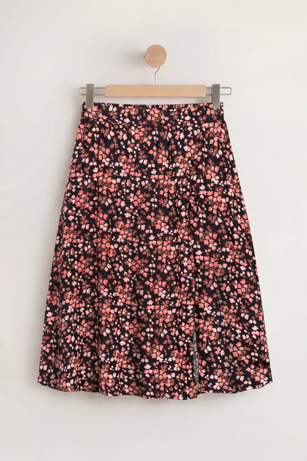 Women's Viscose Midi A Line Skirt