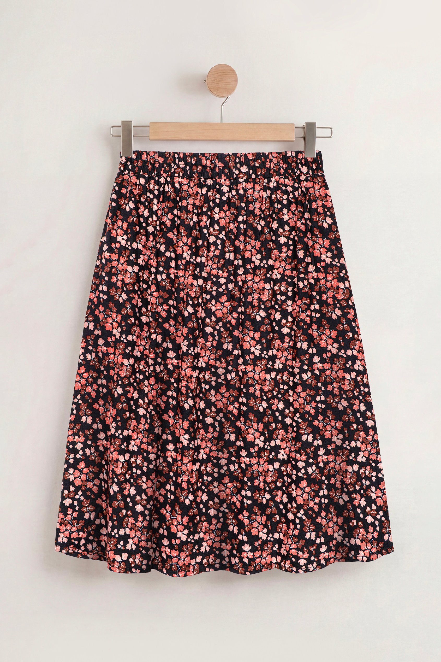 Women's Viscose Midi A Line Skirt