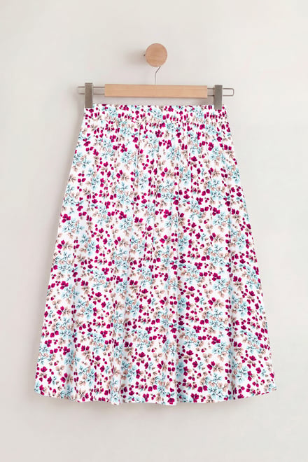 Women's Viscose Midi A Line Skirt