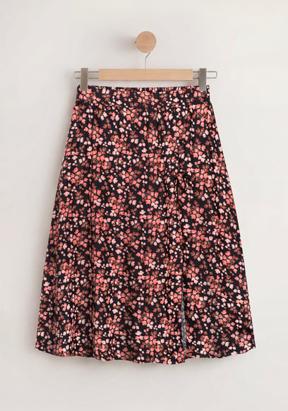 Women's Viscose Midi A Line Skirt