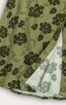 Women's Floral Viscose Midi Skirt