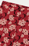 Women's Floral Viscose Midi Skirt