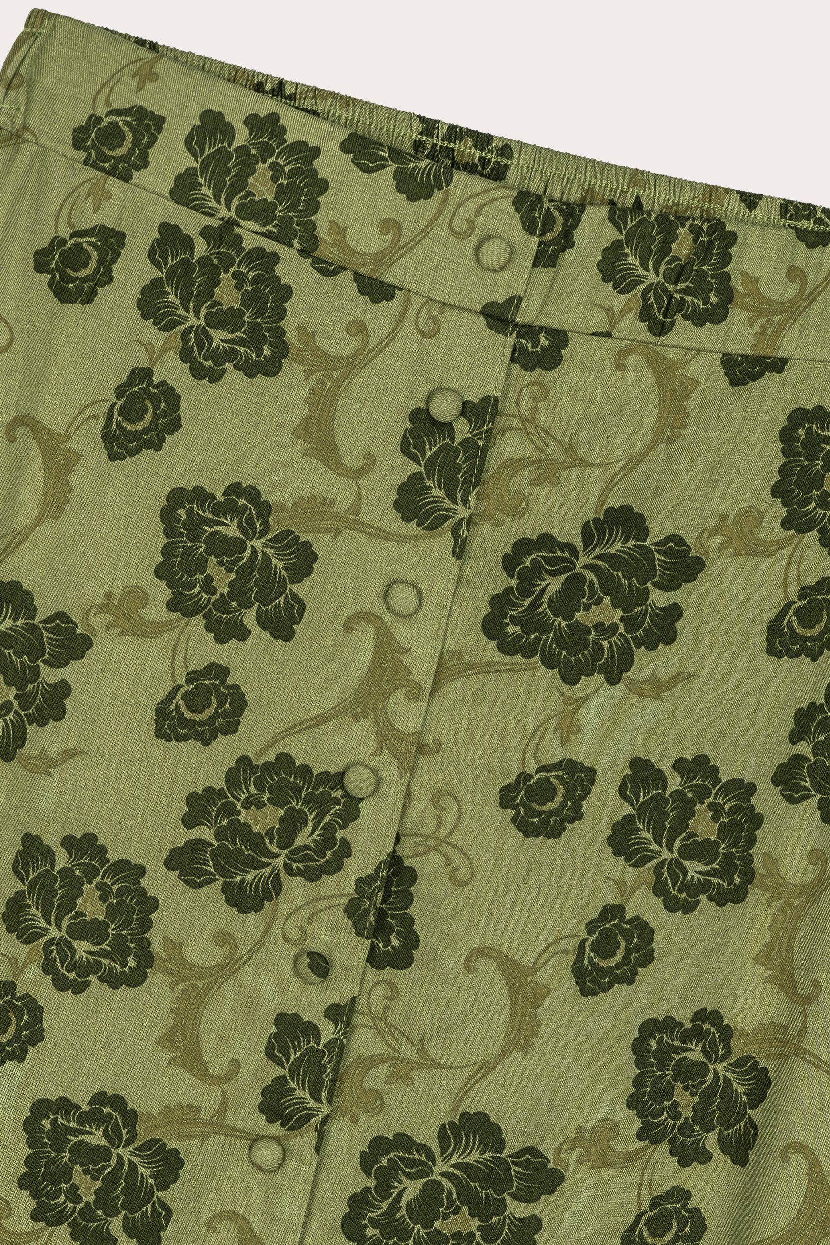 Women's Floral Viscose Midi Skirt