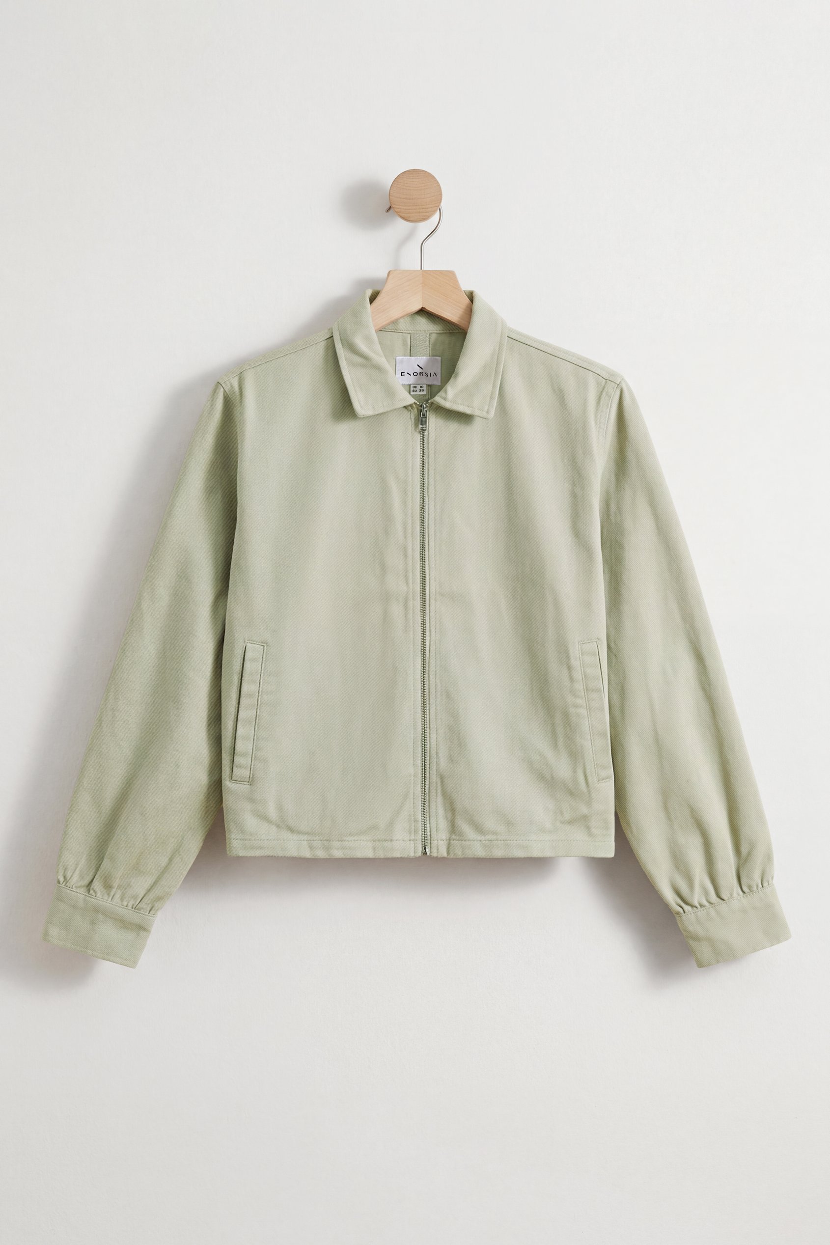 Womens Full Zip Cropped Jacket