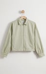 Womens Full Zip Cropped Jacket