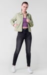 Womens Full Zip Cropped Jacket