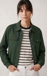 Womens Flap Pocket Button Detail Jacket