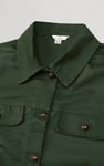 Womens Flap Pocket Button Detail Jacket