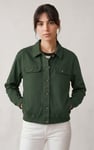 Womens Flap Pocket Button Detail Jacket