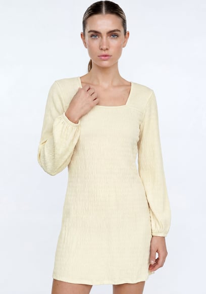 Women's Square Neck Jersey Mini Dress