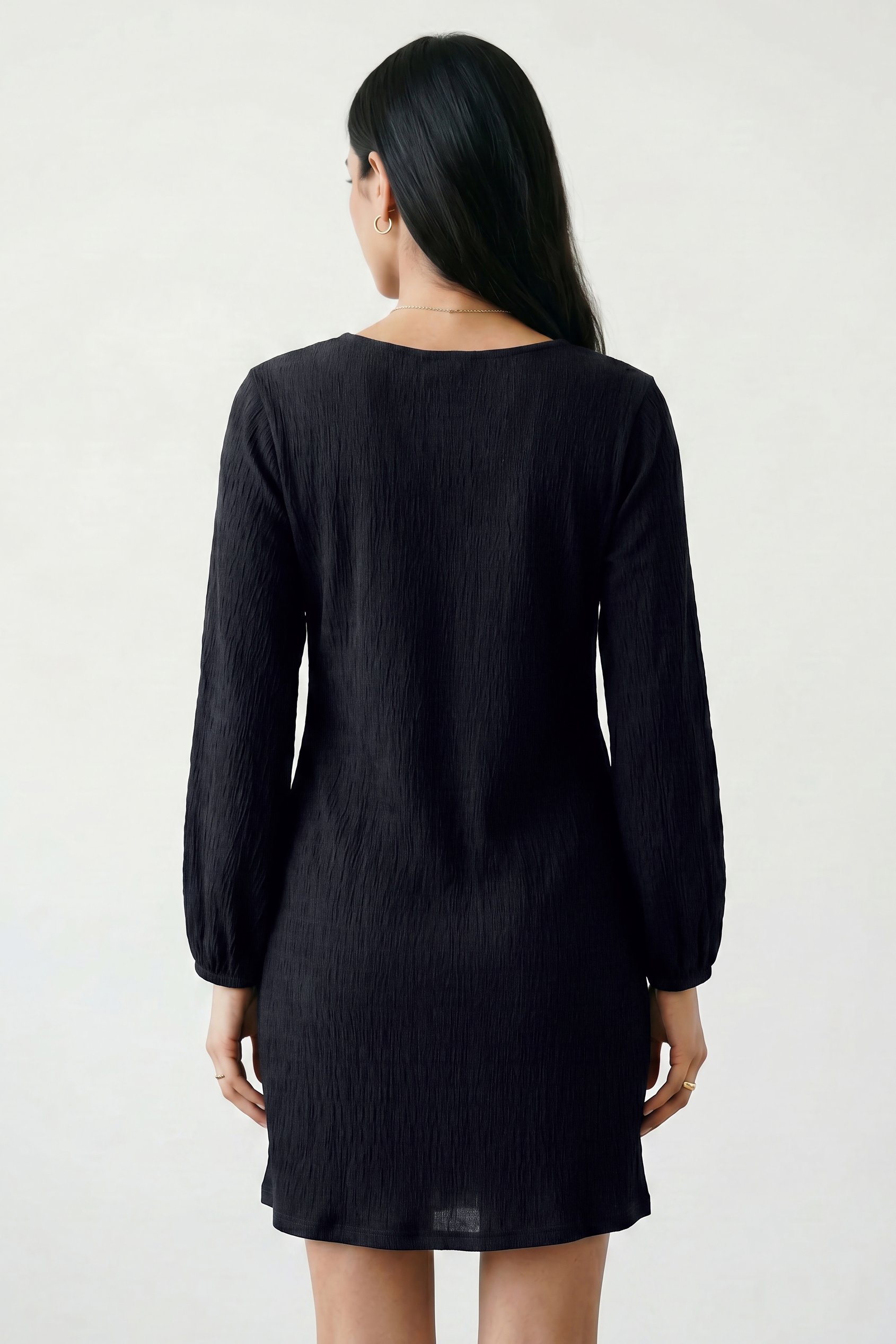 Women's Square Neck Jersey Mini Dress