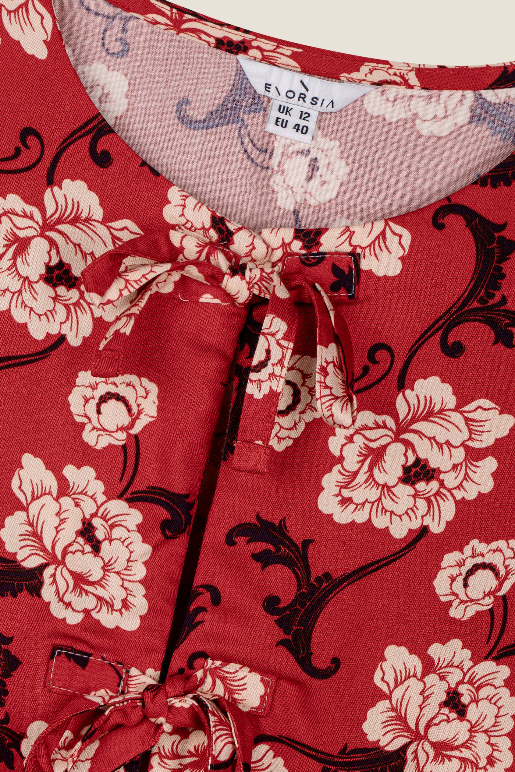 Women's Tie Front Floral Short Sleeve Blouse