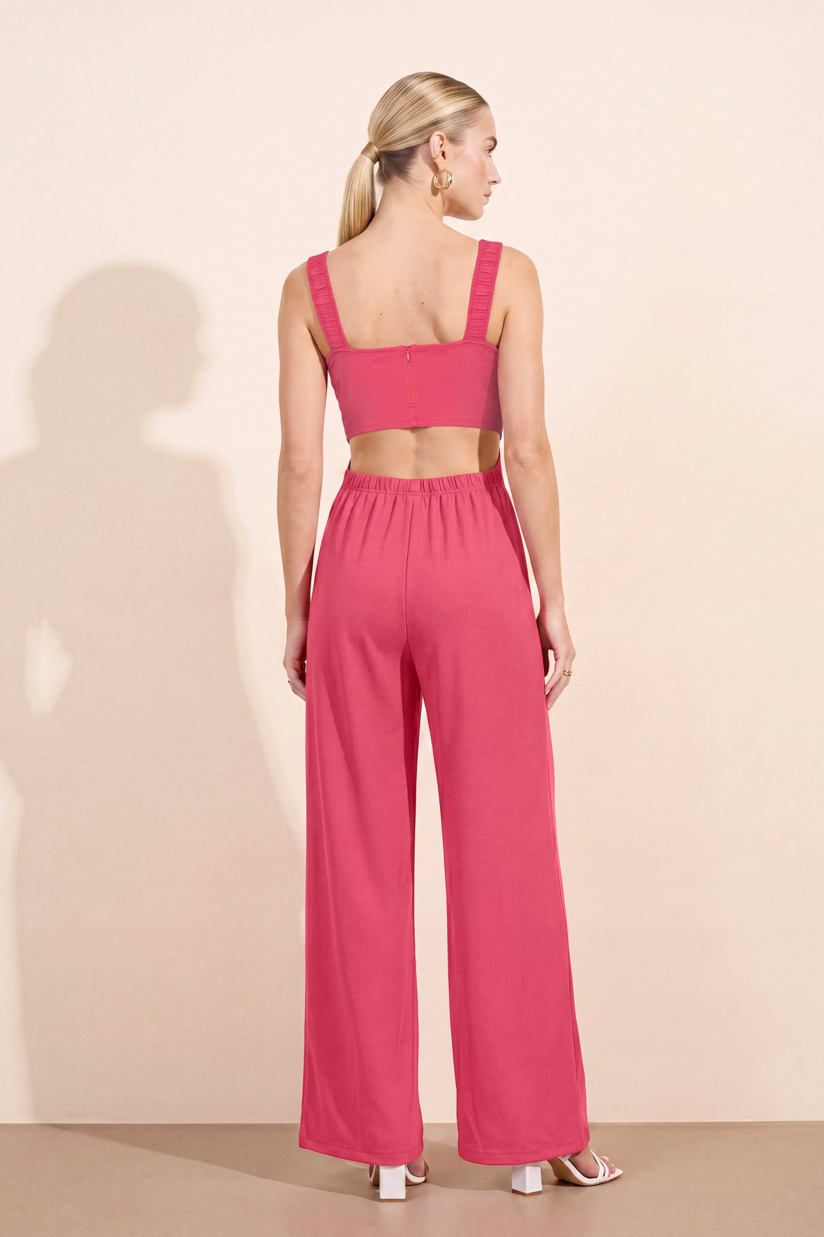 Strappy Wide Leg Jumpsuit