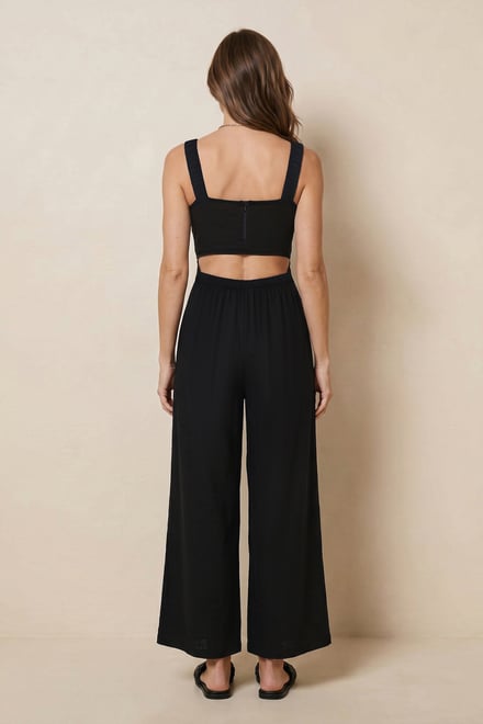 Strappy Wide Leg Jumpsuit