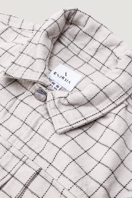 Womens Stripe Pattern Cropped Jacket