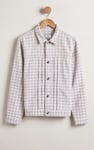 Womens Stripe Pattern Cropped Jacket