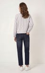 Womens Stripe Pattern Cropped Jacket