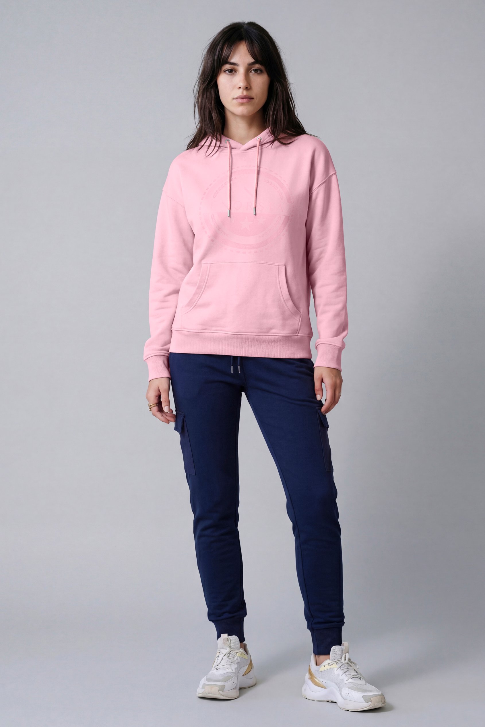 Women Drop Shoulder Printed Hoodie