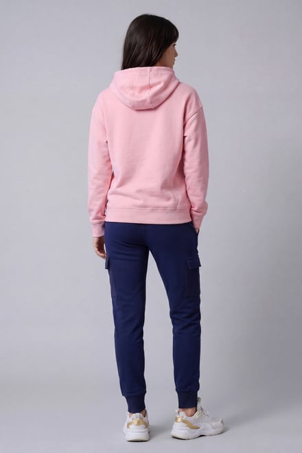 Women Drop Shoulder Printed Hoodie