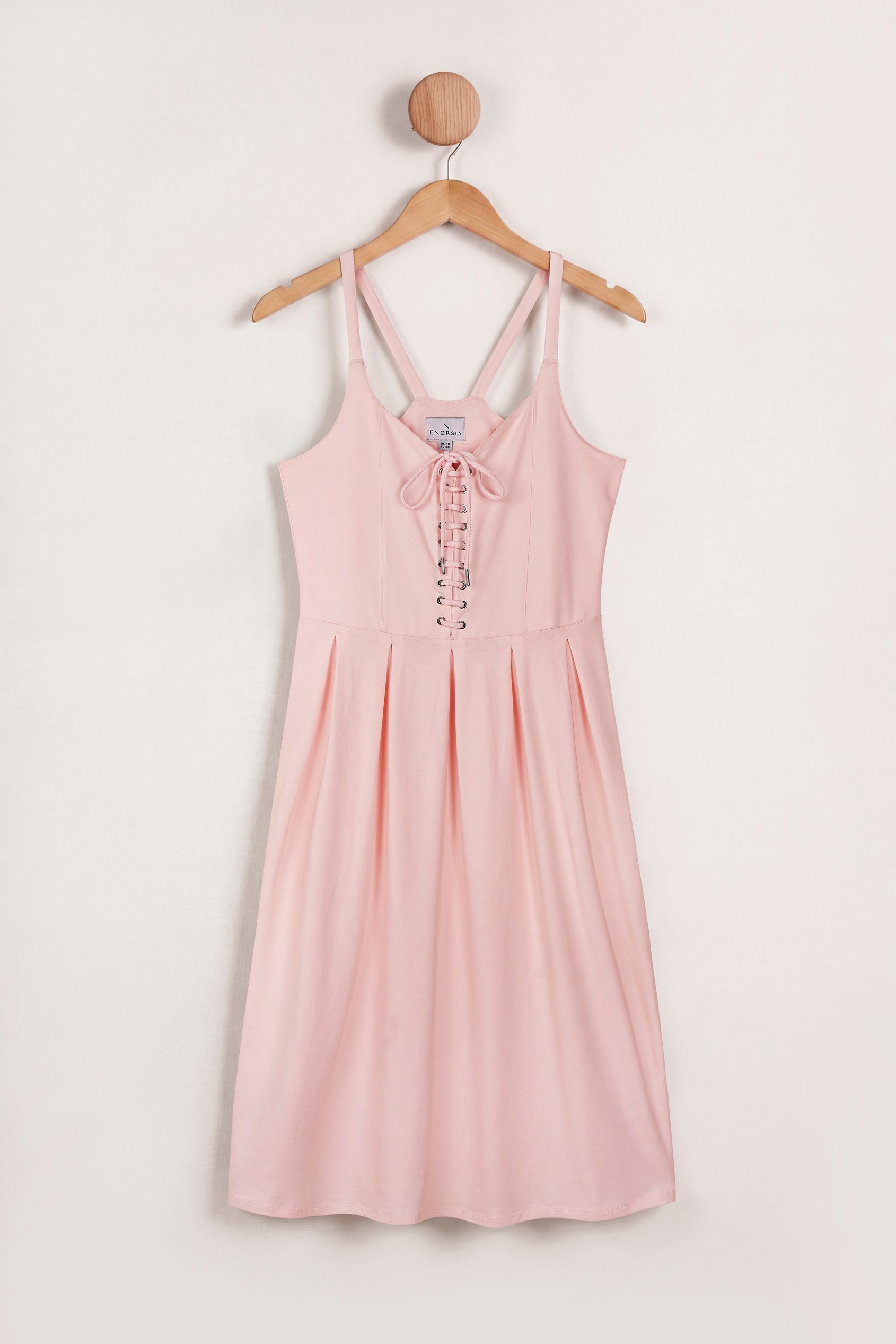 Tie Front  Jersey Midi Dress
