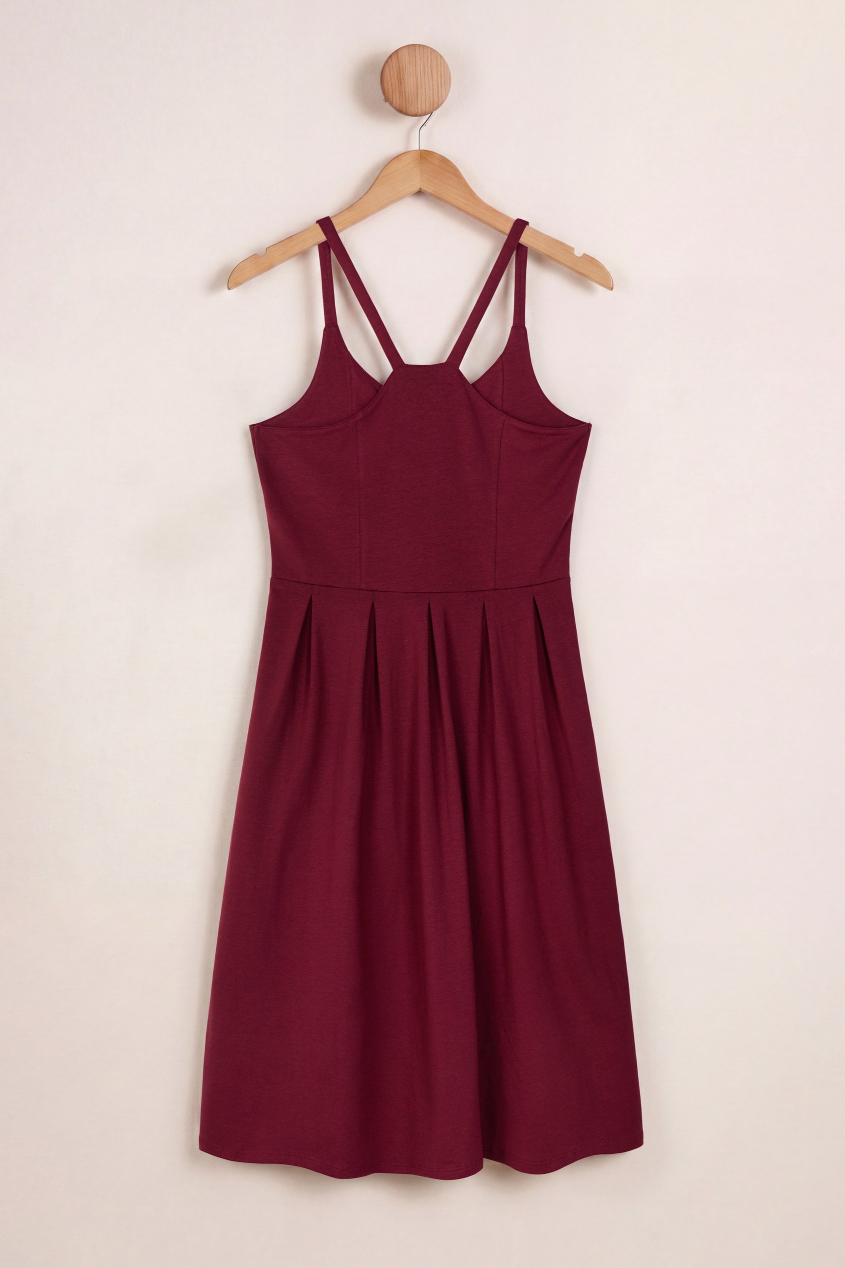 Tie Front  Jersey Midi Dress