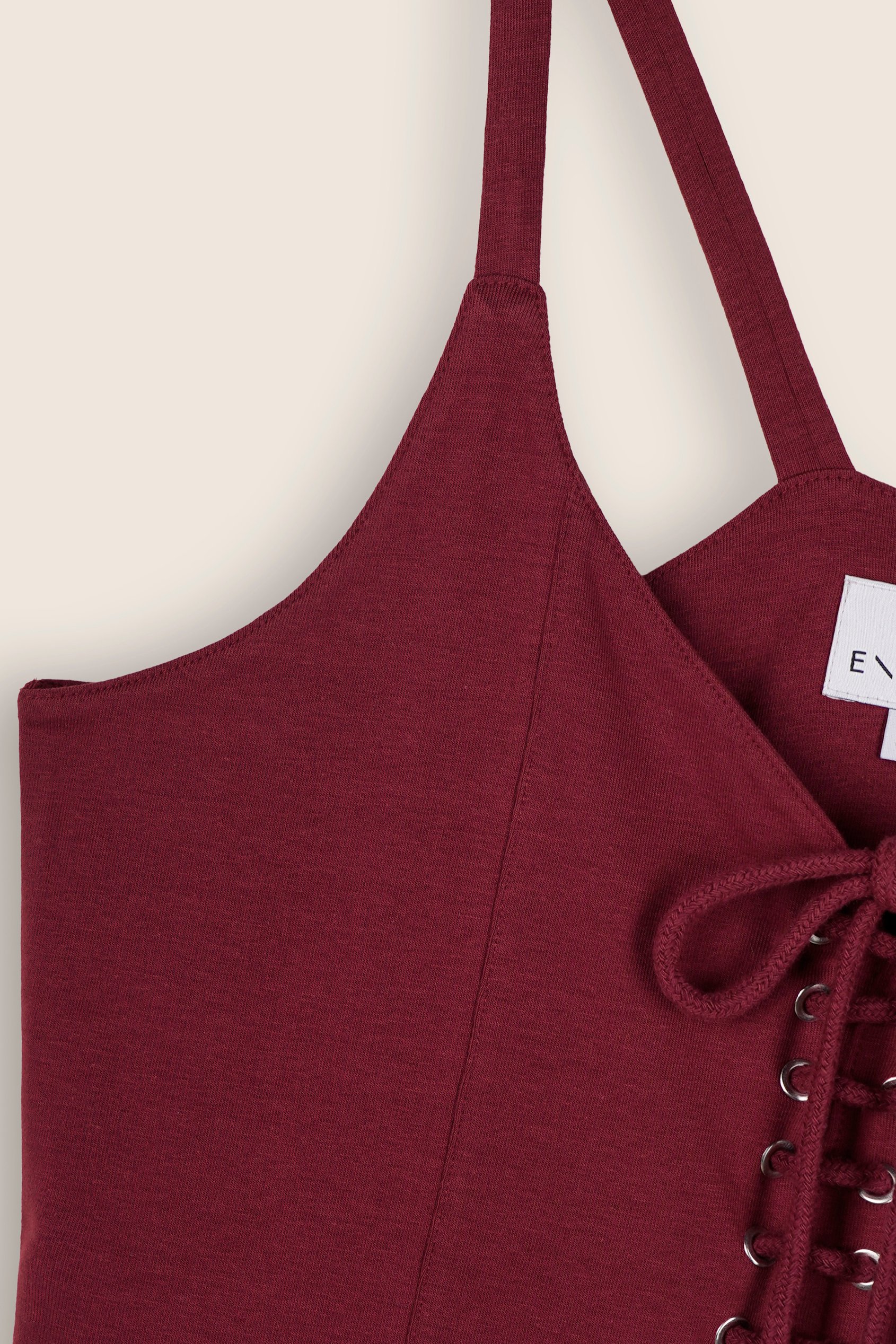 Tie Front  Jersey Midi Dress