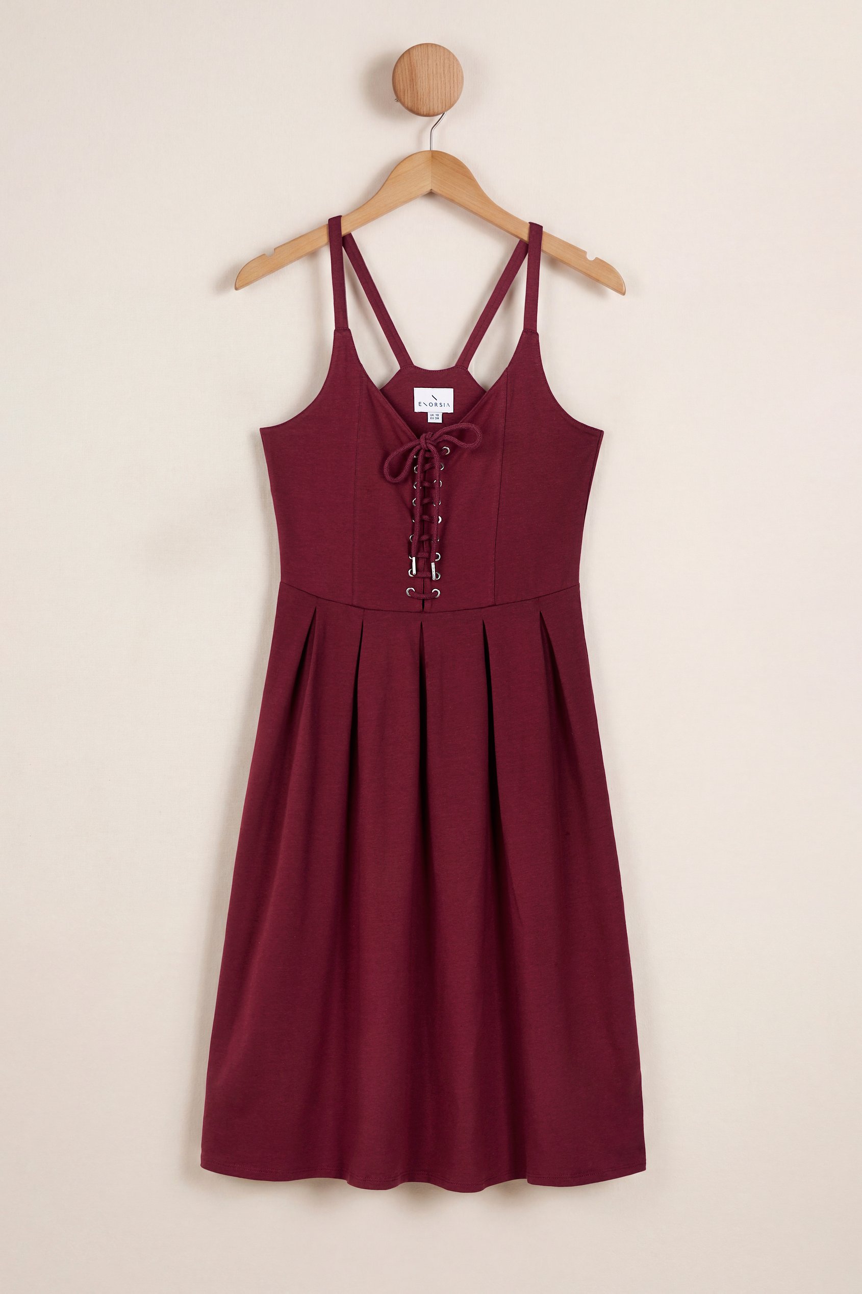 Tie Front  Jersey Midi Dress
