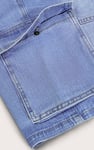 Men's Blue Denim Cargo Shorts