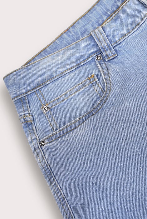 Men's Light Blue Denim Cargo Shorts | Enorsia