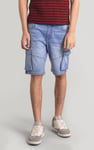 Men's Blue Denim Cargo Shorts