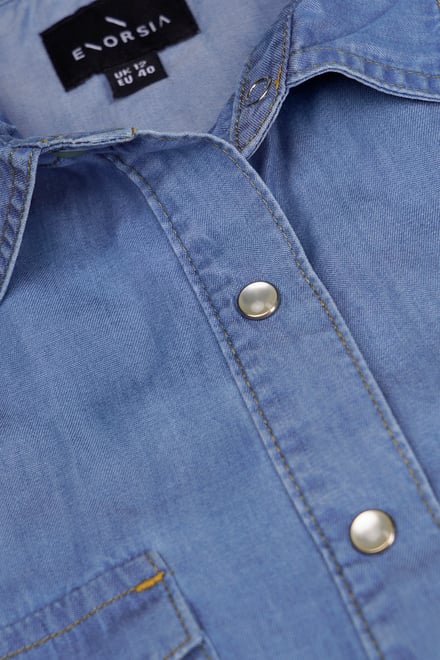 Women's Long Sleeve Tencel Denim Shirt