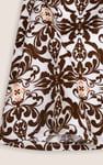 Circular Midi Length Prairie Printed Skirt