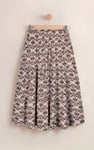 Circular Midi Length Prairie Printed Skirt