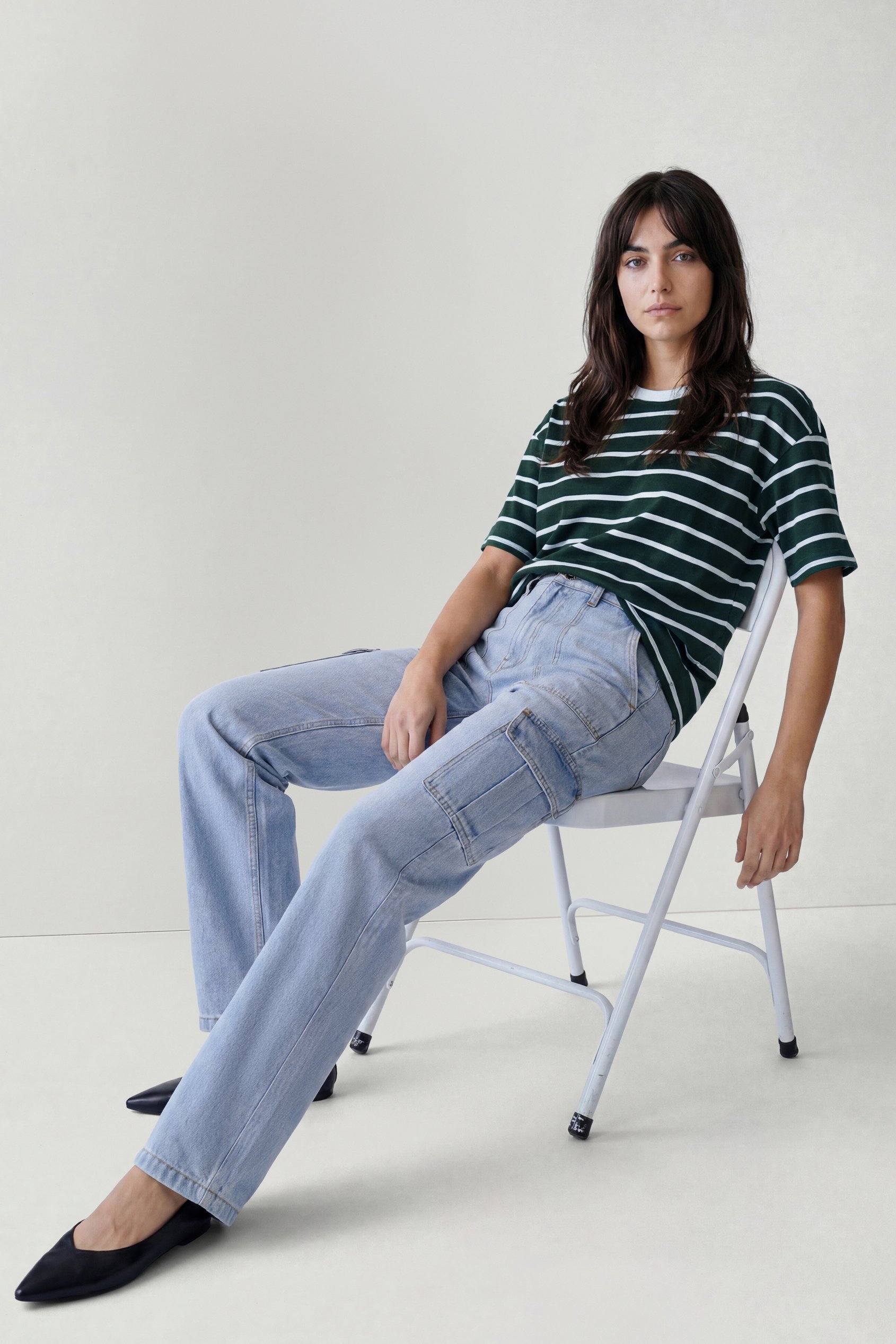Vintage Straight Leg Cargo Jeans