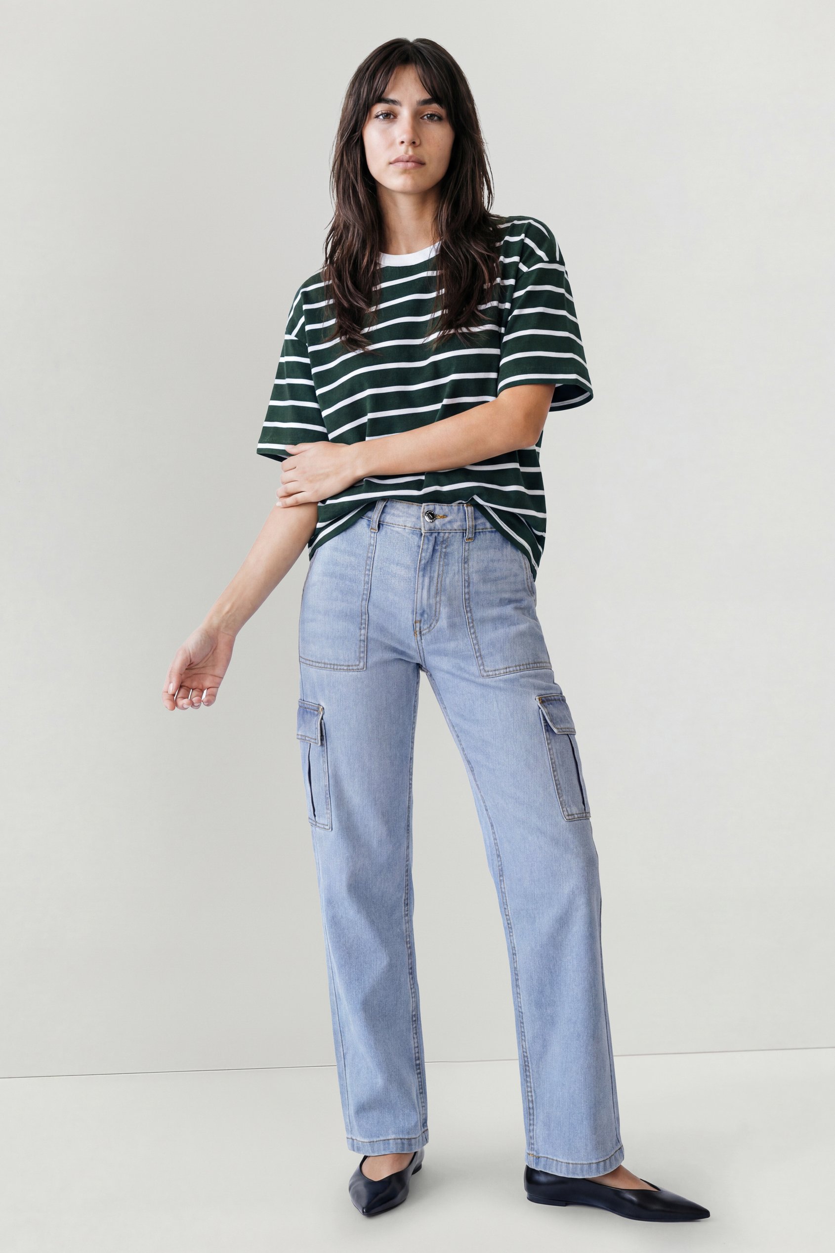 Vintage Straight Leg Cargo Jeans