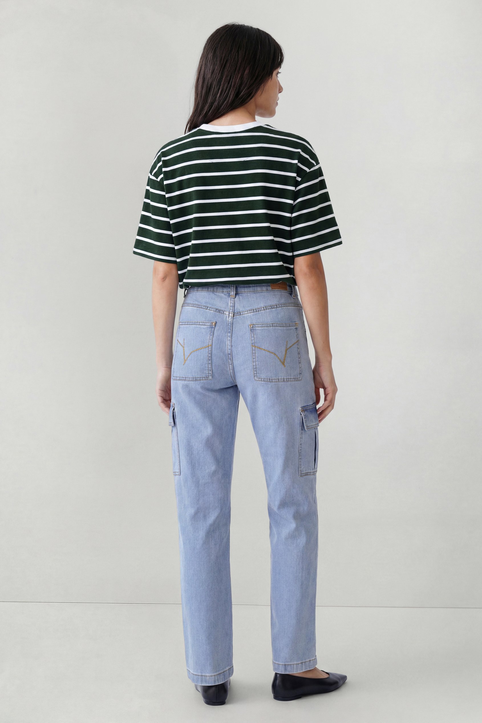 Vintage Straight Leg Cargo Jeans