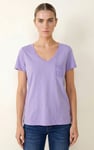 Lace Pocket V-Neck Tee