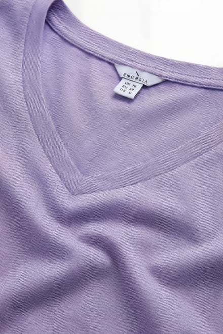 Lace Pocket V-Neck Tee