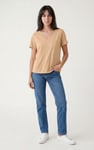Lace Pocket V-Neck Tee